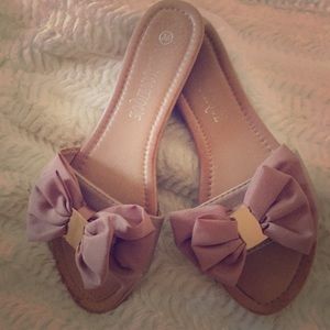 Tan Sandals with Gold hardware